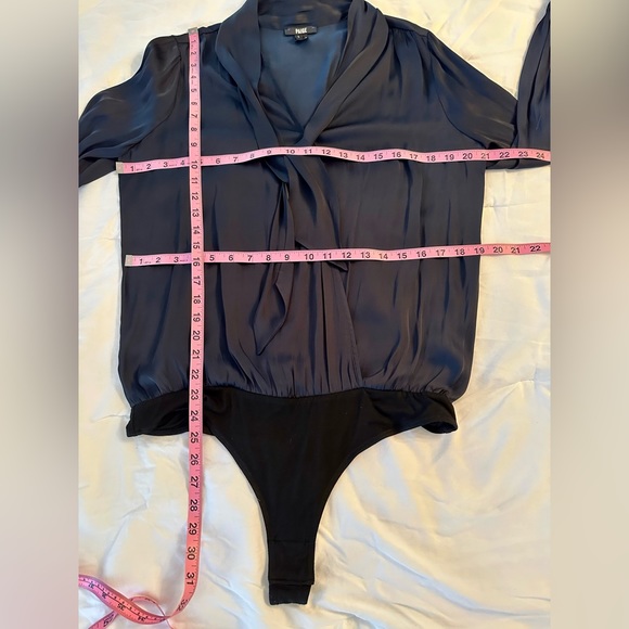 PAIGE Saffron Bodysuit in Navy - Size L - Picture 7 of 11